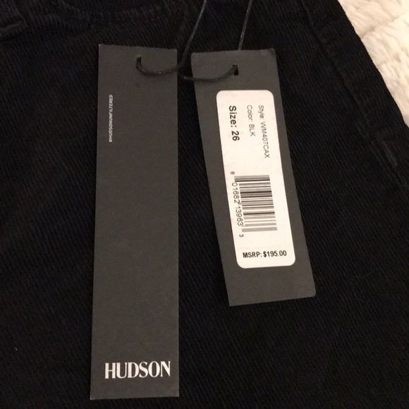 Black corduroy Hudson midrise Nico skinny pants - Picture 2 of 10